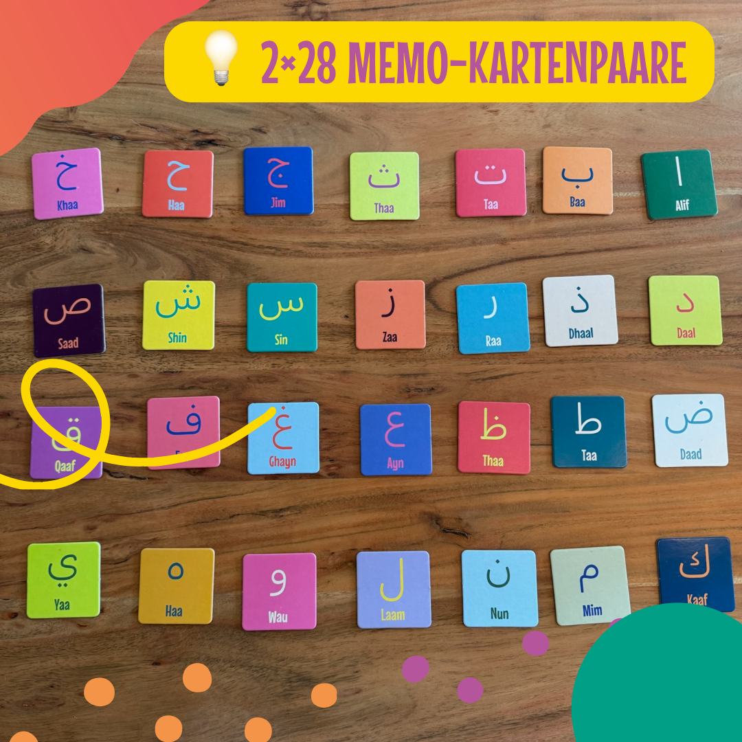 Arabisches Buchstaben-Memory
